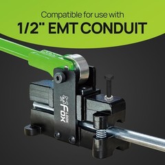 Conduit Bender, 12~14.3Mm（9/16In）- Adjustable Offset for Flexible & Precise Bend