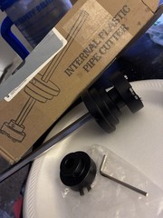 2-in-1 Internal Plastic Pipe Cutter, Inside Cut, Fits 1-2 in Pipe