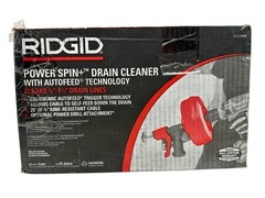 RIDGID Power Spin+ Drain Cleaner w/Autofeed 3/4&Prime; &ndash; 1 1/2&Prime; Drain Lines 57043 (OB)