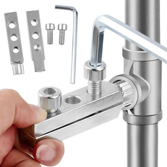 2 Pack Screw Extractor Broken Shower Arm Removal Tool Damaged Pipe Extractor Plu