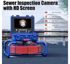 Pipe Inspection Camera 512hz Drain Sewer Camera Self Leveling with Locator 50 m