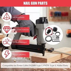 Complete Overhaul Repair Kit for Porter Cable FN250B & FN251 Finish Nailers (Fit