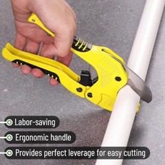 PVC Pipe Cutter 1-5/8&Prime; Ratchet Pipe Cutter Tool for PVC PEX Tubing Cutting SK5 B