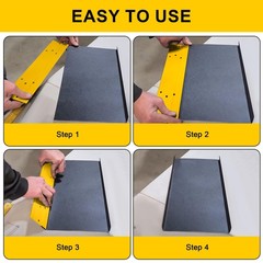 12 Inch Sheet Metal Bending Tool, Duct Bender Hand Folding 12 Inch, Yellow