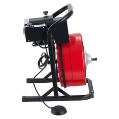 Uimoso Drain Cleaning Machine 50FT x 1/2Inch Manual Feed Snake with 4 Cutters