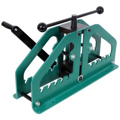 Manual Tube Roller Bender Pipe Rolling Machine for Round Square Tube Green
