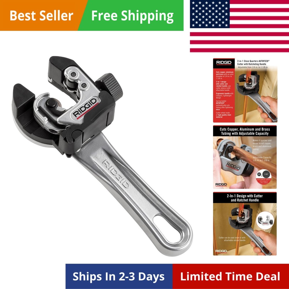 32573 Model 118 2-in-1 Close Quarters AUTOFEED 1/4&Prime; to 1-1/8&Prime; Metal Tubing Co&hellip;