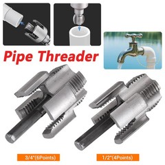 1/2&Prime;(4Points)+3/4&Prime;(6Points) PVC External Pipe Threading Carbon Steel Tool Kit