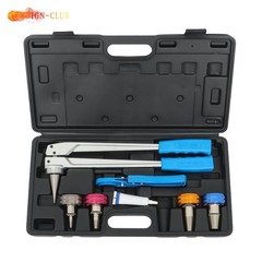 With 3/8 In 1/2 In 3/4 In 1 In PEX Pipe Expander Tool Kit Manual Expansion Heads