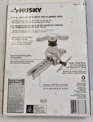 Husky 1003915700 Heavy-Duty Pro Flaring Tool Set 3/16&ndash;3/4 in &ndash; New, Damaged Box