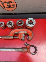 Ridgid 00R Pipe Threading Set, Ratchet, Handle+4 Dies 3/8 to 1 inch 7/9/26 #4