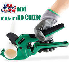Ratchet PVC Pipe Cutter 64mm for 2&Prime; Sch 40 PVC &ndash; Extra Blade Included