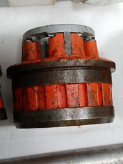 6 Piece Die Set Manual Ratchet Pipe Threader 1/2 to 2 inch with case
