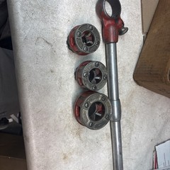 RIDGID 00-R Pipe Threader Die Head Set &mdash; 1&rdquo;, 3/4&rdquo;, and 1/2&rdquo;