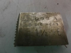 Toledo Beaver 1 1/2&Prime; 999A 2&Prime; H.S. Opening Die Head Pipe Threader Die