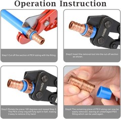 iCrimp PEX-1210C PEX Crimp Ring Removal Tool for 1/2-Inch,3/4-Inch,1-Inch F18&hellip;