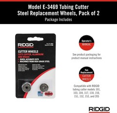 RIDGID 3469 Tubing Cutter Wheels Fit 101 103 104 117 118 150 151 152 153 205 NEW