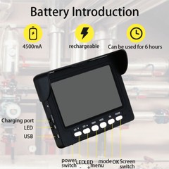 Sewer Pipe Inspection Camera 30m IP68 1000TVL 17MM Drain Endoscope 4.3&Prime; Monitor