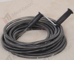 50&prime; Drain Auger Plumbing Snake Clog Cable 1/2&Prime; Sewer Pipe Cleaner Durable Handle