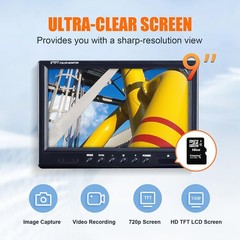 Ultra HD 9&Prime; Sewer Camera with 16GB DVR &ndash; Pipe Inspection Borescope Accessory