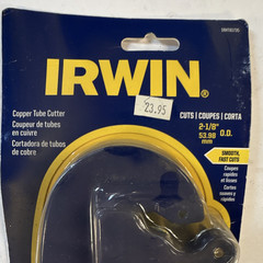 IRWIN IRHT81735 Screw Feed Pipe Cutter 2-1/8 in (53.98mm) Copper PVC Tubing