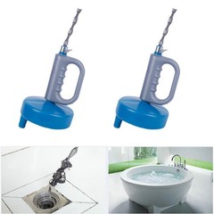 Blue Hand Crank Flexible Sink Snake Pipe Snake Drain Clog Remover for Bathroom