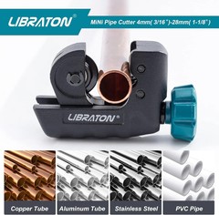 LIBRATON Copper Pipe Cutter 3/16&Prime;-1-1/8&Prime;, Mini Tubing Cutter, Copper Cutter | Pi