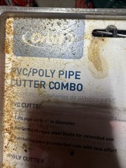 Orbit PVC/Poly Pipe Cutter Combo Set 2 Cutter Value Pack Red Cuts 1, 1-1/4in