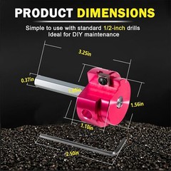 PVC Pipe Reamer 1-1/2 Inch Head Aluminum Fit Standard 1/2&Prime; Drills PPR150