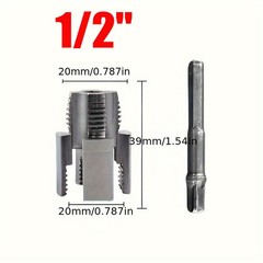 PVC Pipe Threader Cutting Kit Integrated Internal & External Pipe Threading-Tool