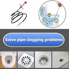 10-in-1 Drain Clog Remover Kit, 6 Pack Drain Snake Hair Remover with Flexible&hellip;