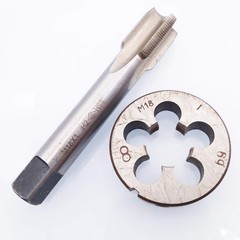 HSS M18 x 1mm Tap M18 x 1.0mm Die Metric Thread Right Hand Machining Tool