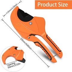 Ratchet PVC Pipe Cutter,Cuts up to 21/2&Prime;PEX,PVC,PPR and Plastic Hoses,Pipe Cu&hellip;