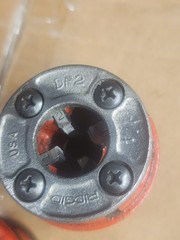 RIDGID 00-R PIPE DIE THREADER WITH DIES 1/4, 3/8&Prime; Excellent Shape. LOT #1
