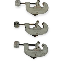 Ridgid No. 20 5/8 in to 2 1/8 in OD Pipe Tube Cutter, 3 Pcs Made In USA