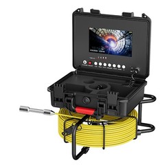 30m Sewer Pipe Inspection Camera Drain Sewer Pipeline Industrial Endoscope 7&rdquo;