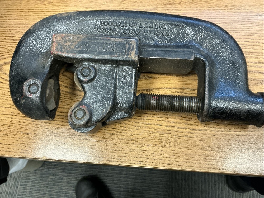 Vintage Rigid No. 2 Heavy Duty No. 1 & 2 Pipe Cutter Tool 1/8&Prime; To 2&Prime; USA 🇺🇸