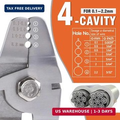 Up to 2.2mm Wire Rope Crimping Tool Kit, 99FT Stainless Steel Wire Rope (3 Sizes