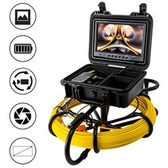 200ft 9&Prime; Monitor Drain Sewer Camera Pipe Inspection Camera DVR HD 1200TVL 1080P