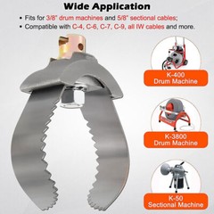 Heavy-Duty Drain Cleaning Tool w/3&Prime;C&rdquo; Blade for RIDGID K-400, 3/8&Prime;&5/8&Prime; Cables