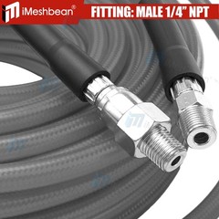 Sewer Jetter Kit for Pressure Washer 100FT 1/4&Prime; M-NPT Drain Cleaner Hose 5800PSI