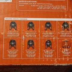 Milwaukee 49-16-2662R Press Tool Jaw Kit for ACR RLS, 1/4&Prime;-3/4&Prime;, Carrying Case