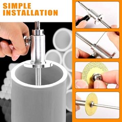 Precision PVC Cutter Tool Set &ndash; 7-Inch Adjustable Depth & Diamond Grit Wheel