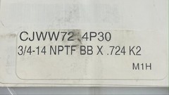 CJ Winter 3/4-14 NPTF Thread Rolling Dies 1 Pair Bronze Bushing In ID