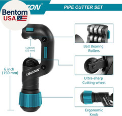 Pipe Cutter, Tubing Cutter, Copper Pipe Cutter, 5/32&rdquo; to 1-1/4&rdquo; Outer Diameter,