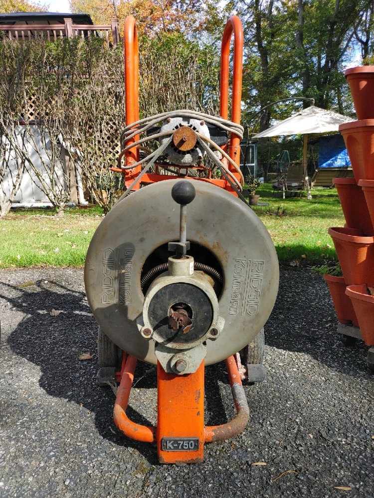 RIDGID Kollmann K-750 Drain Cleaning Machine 115V Heavy Duty Tested Works