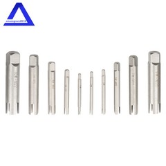 Broken Tap Extractor Removal Tool Set Screw Extractor 10 Pcs (1#-10#) 3/4 Claws
