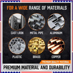 Professional 5 Piece NPT Pipe Tap Set Carbon Steel NPT Thread Forming