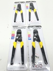 LOT OF 4 Apollo 3/8 in.,1/2 in./3/4 in.PEXB Quick-Cinch Clamp Tool