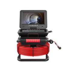 50m Sewer Camera Self Leveling Pipe Inspection Camera 512hz Signal 10&Prime; Monitor